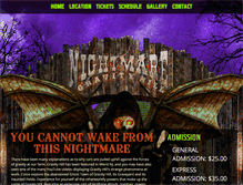 Tablet Screenshot of nightmareatgravityhill.com